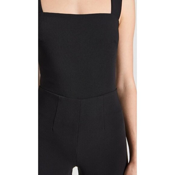 Good American Size 0 XS Black Luxe Suiting Tailored Column Jumpsuit - Picture 5 of 13